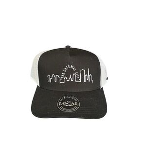 STL Lids Local Crowns Black & White SnapBack OS The Gateway City